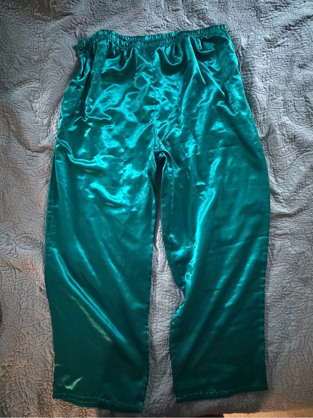 Teal Satin Lounge Pants- sexy, goth, whimsy, dark academia